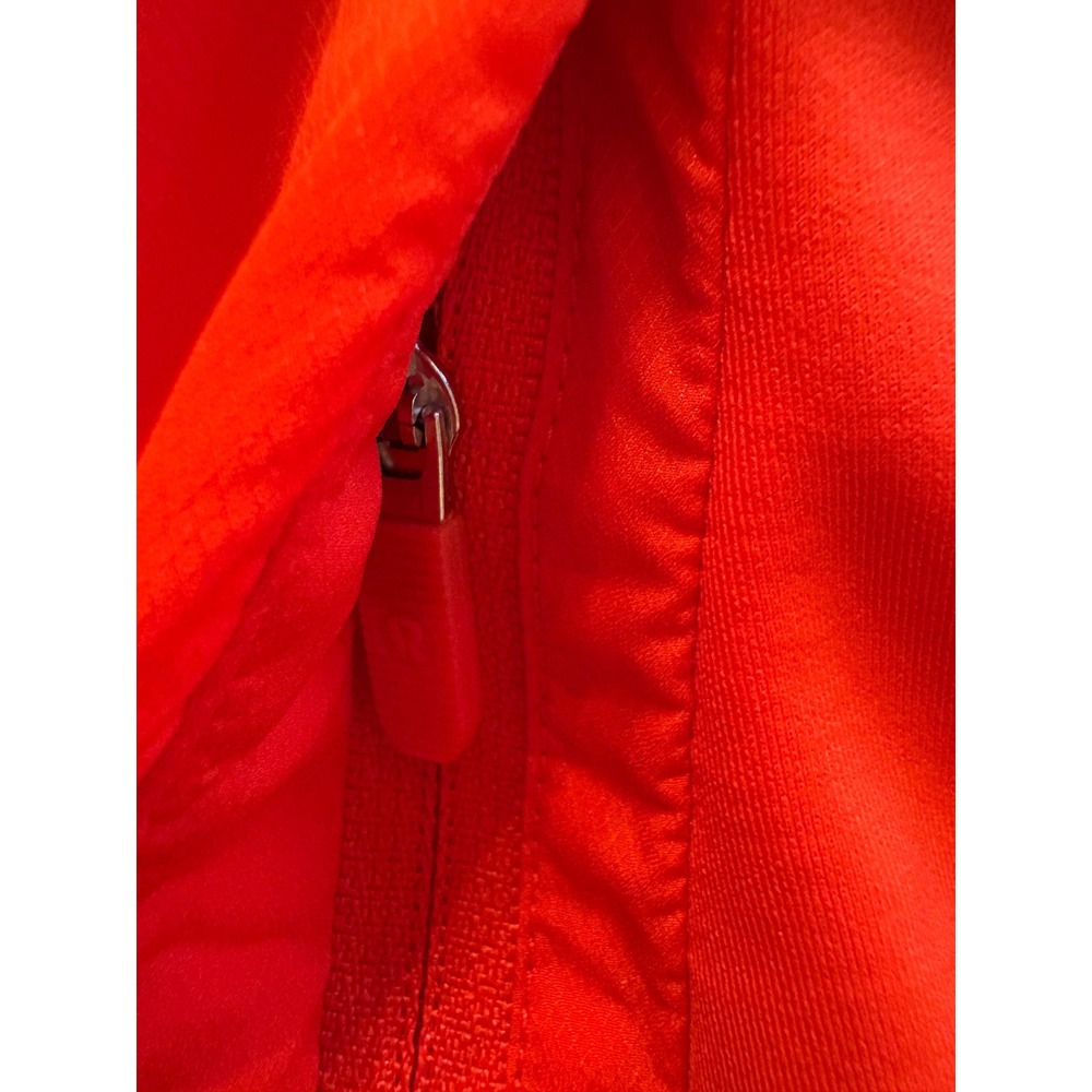 Lululemon Push Your Pace Jacket Solar Orange Size 12 Athleisure Thumb Holes - Picture 15 of 16